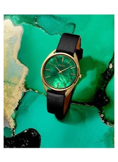 Seiko Seiko Analog Quartz Green Dial Leather Strap Women's Watch SWR080P1  - Image 2