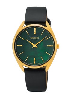 Seiko Seiko Analog Quartz Green Dial Leather Strap Women's Watch SWR080P1  - Image 1