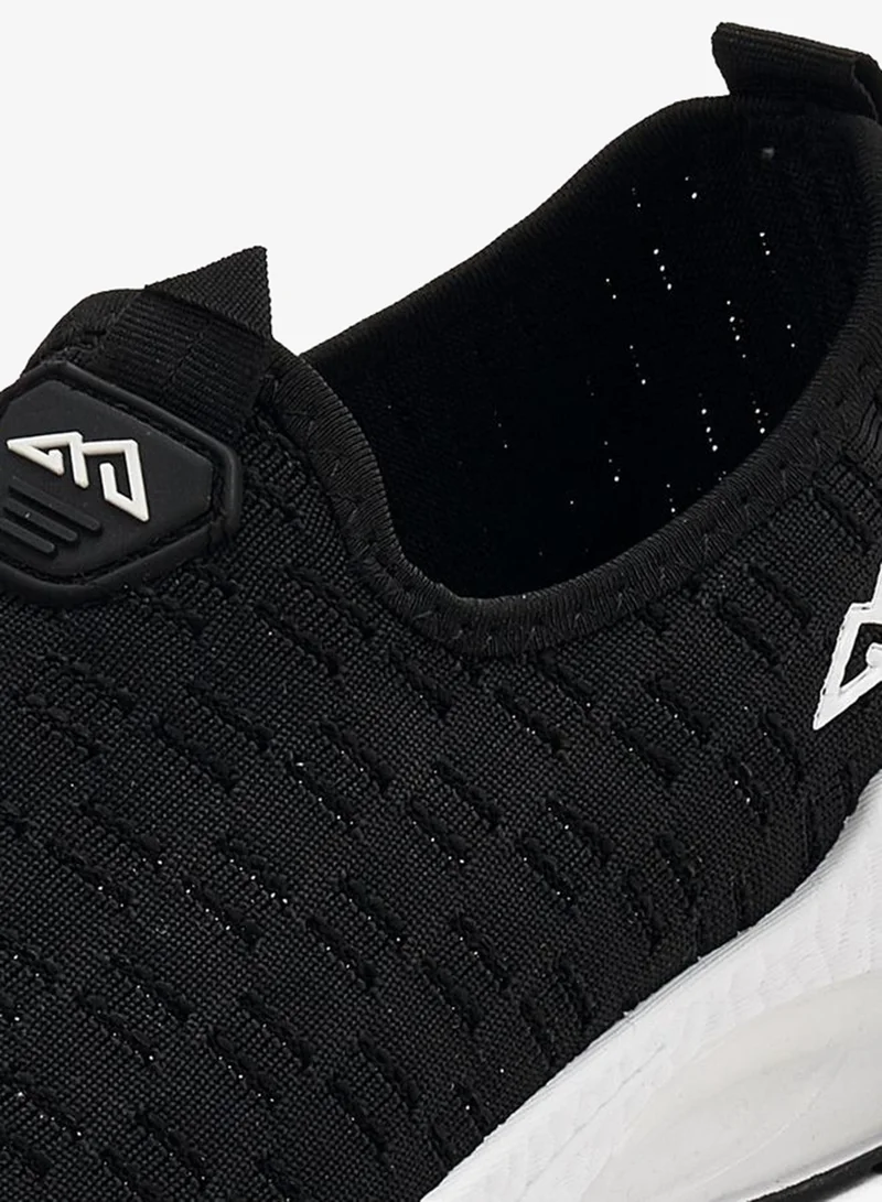 Oaklan by Shoexpress BLACK Textured Slip-On Sports Shoes With Pull Tab for Men | Best Price UAE