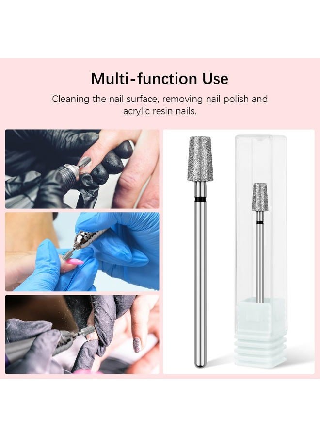 Rolybag Cuticle Nail Drill Bits Tapered Barrel Cuticle Drill Bit for Nail Diamond Drill Bits 3/32” Professional Safety Cuticle Clean Drill for Electric Remove Cuticle Dead Skin Manicure Tools (Coarse) - Image 5