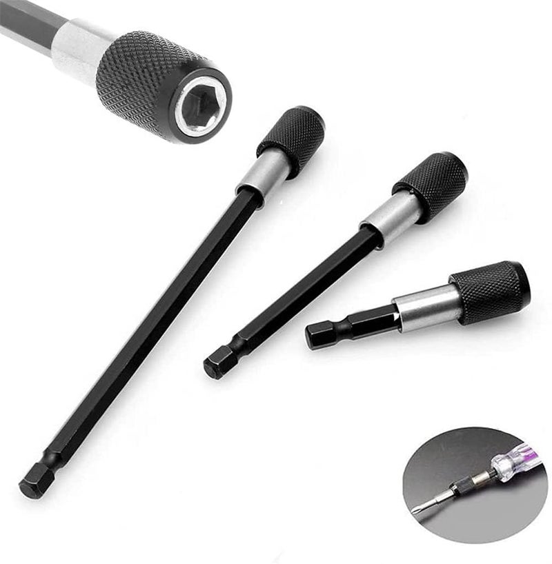 1/4 Inch Hex Shank Magnetic Screwdriver Bit Holder, Hex Shank Quick Change Drill Extension Bit Set 2 - Image 2