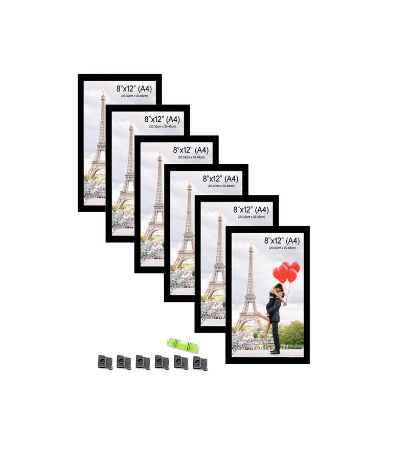 Stuthi Arts A4 Size Wood Wall MDF Photo Frame (Black,6 Photos, Documents) - Image 5
