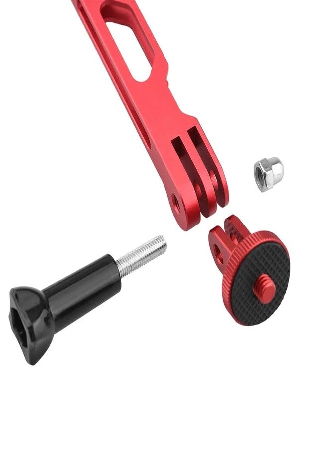 GetZget® Aluminum Extension Rod Screw Mount Compatible with Insta360 One X5/ X4/ X3/ X2/ X, DJI osmo 360, Pocket 3/2/ 1 Action Camera Bike Helmet Mount Bracket Accessories (Black) - Image 4
