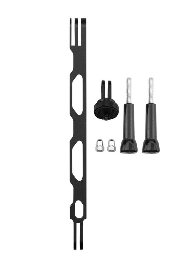 GetZget® Aluminum Extension Rod Screw Mount Compatible with Insta360 One X5/ X4/ X3/ X2/ X, DJI osmo 360, Pocket 3/2/ 1 Action Camera Bike Helmet Mount Bracket Accessories (Black) - Image 2