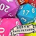 KESS Giant D20 Foam Dice Oversized 20Sided Dice for RPG and Collectors 6 Vibrant Colors Perfect for Outdoor Fun in Backyard Pool Beach Ages 6 Purple - Image 4