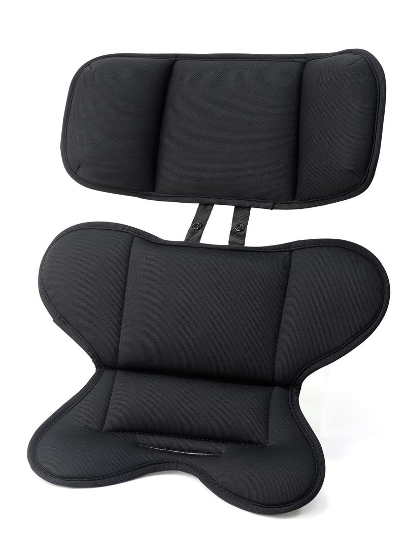 Excefore Infant Car Seat Insert, Baby Carseat Head & Body Support for Newborn, Soft Stroller Cushion Insert, Perfect for Infant Car Seats, Strollers, Cradles, Carriers Black  - Image 1
