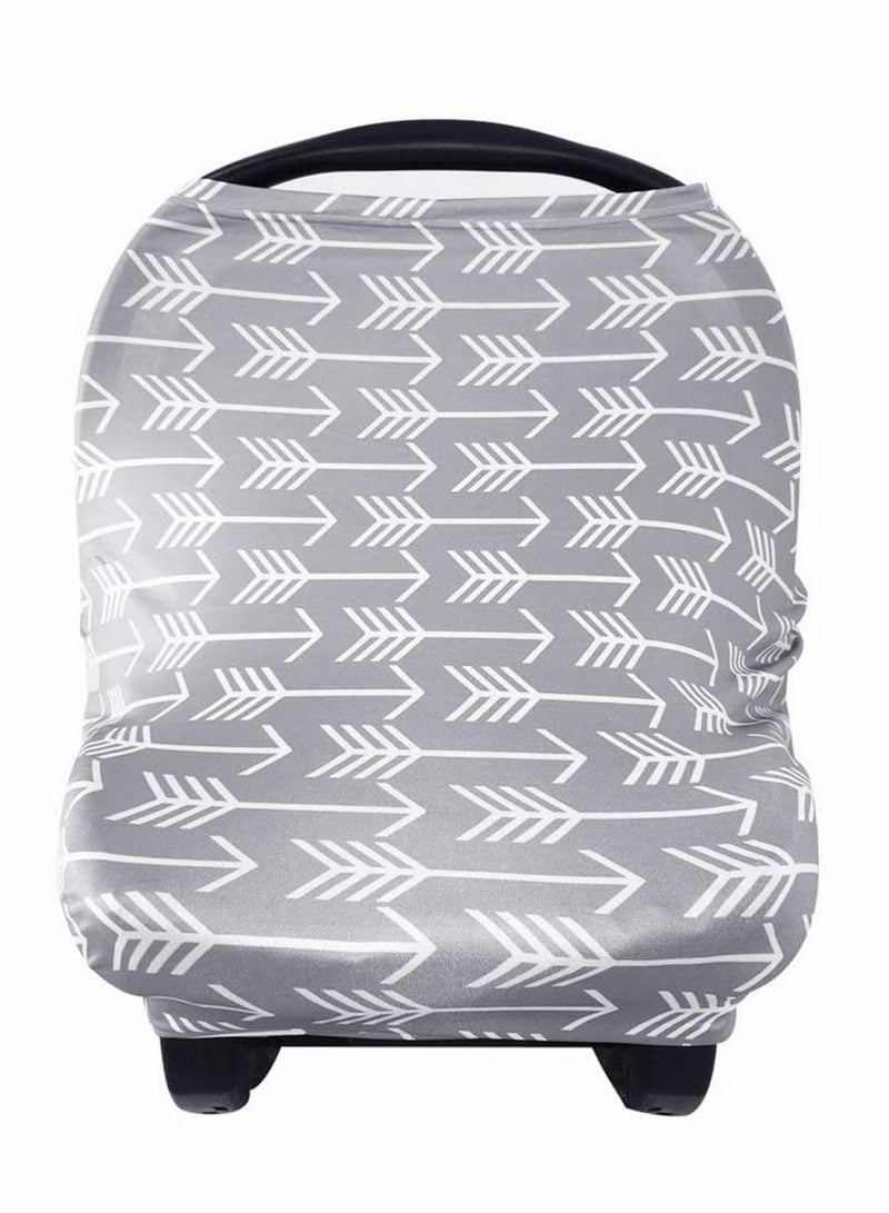 SYOSI Nursing Cover feeding Scarf Baby Car Seat Covers, Infant Stroller Cover, Stretchy Soft Breathable Multi-Use Cover Ups Carseat Canopy for Girls and Boys - Image 1