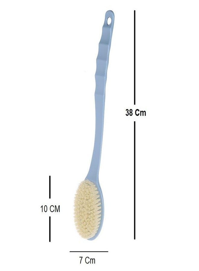 KitchenFest® Nylon Bristle Shower Brush with Handle Spa Body Care Shower Massage Exfoliating Bliss Brush, 1 Pc - Multicolor - Image 2