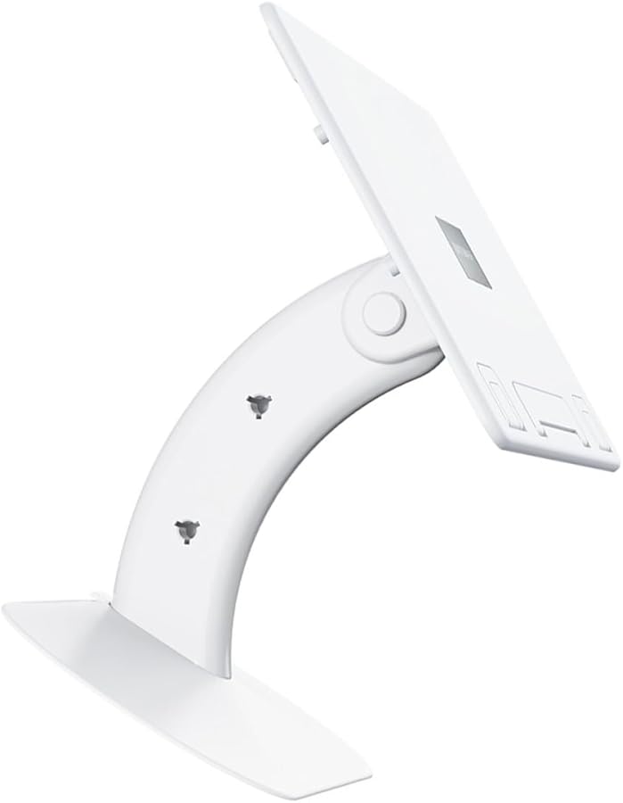 Adjustable Foldable Laptop Stand Portable White Desktop Riser Holder for Desk Study Reading - Image 1