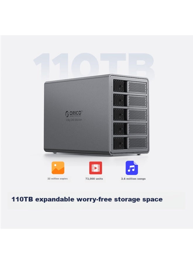 Orico Hard Drive Enclosure, 3.5-inch Multi-bay Sata Mechanical Hard Drive External Portable Storage Enclosure, Hard Drive Cage 9858u3 - Image 1