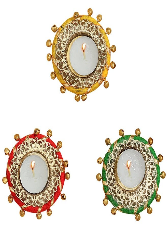 Archies Decorative Pack of 5 Multicolour Tealight Candle Holders for Home Decor, Office Use, Diwali, Pooja, Wedding, Festival, Theme Decoration234 - Image 4