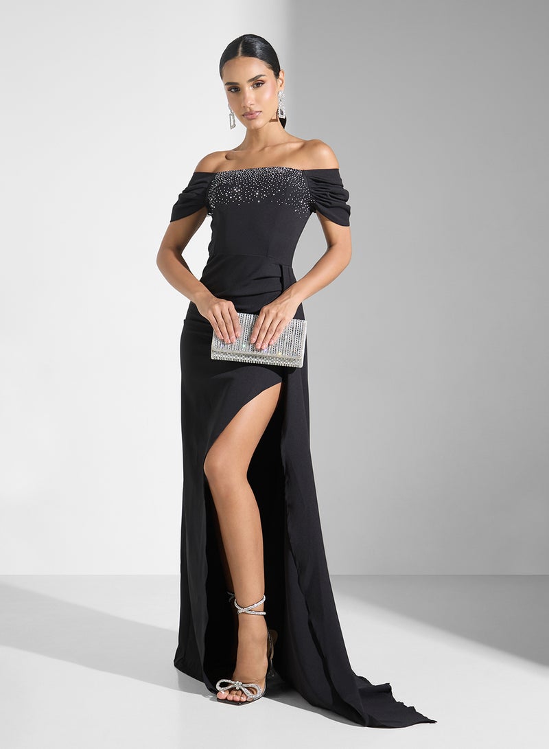 Ella Limited Edition off-shoulder maxi dress - Image 4