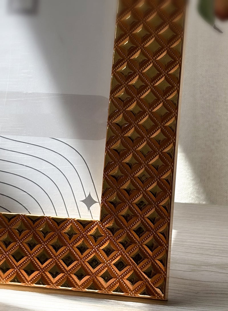 لوحة إطار صور طاولة مزخرف بظهر من خشب مضغوط مع حامل مدمج وواجهة أكريليك - Image 3