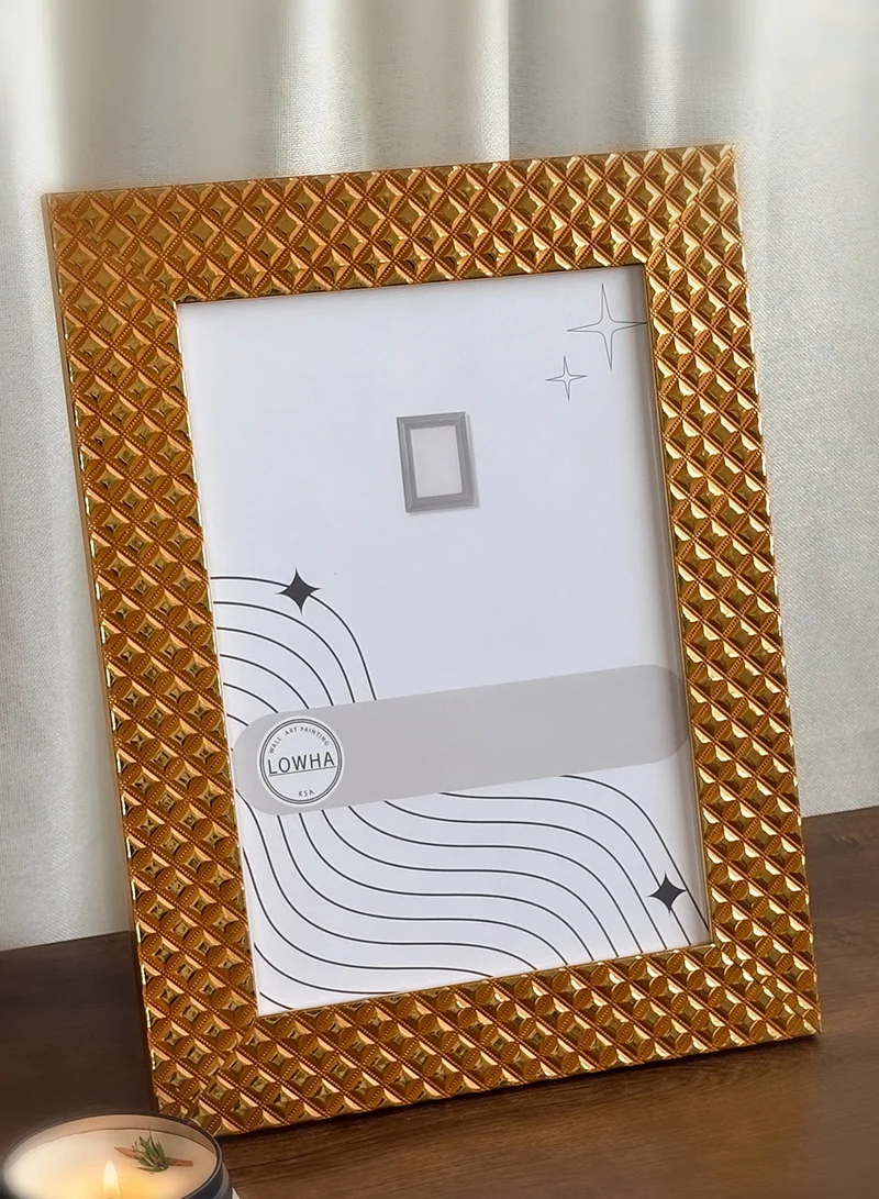 LOWHA Ornate Tabletop Picture Photo Frame with MDF Backing Includes Built-in Stand and Acrylic Front
