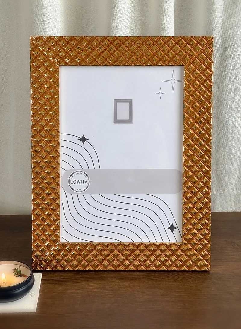 LOWHA Ornate Tabletop Picture Photo Frame with MDF Backing Includes Built-in Stand and Acrylic Front