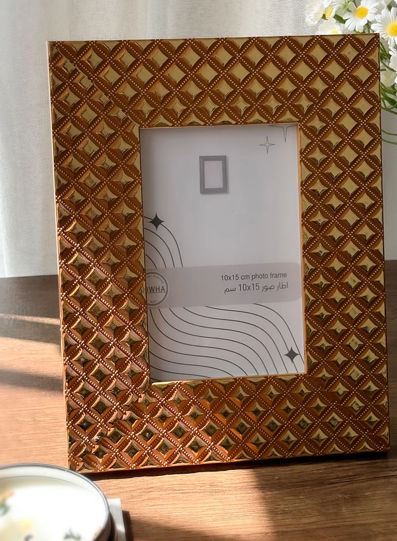 LOWHA Ornate Tabletop Picture Photo Frame with MDF Backing Includes Built-in Stand and Acrylic Front
