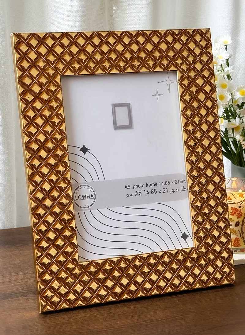 LOWHA Ornate Tabletop Picture Photo Frame with MDF Backing Includes Built-in Stand and Acrylic Front