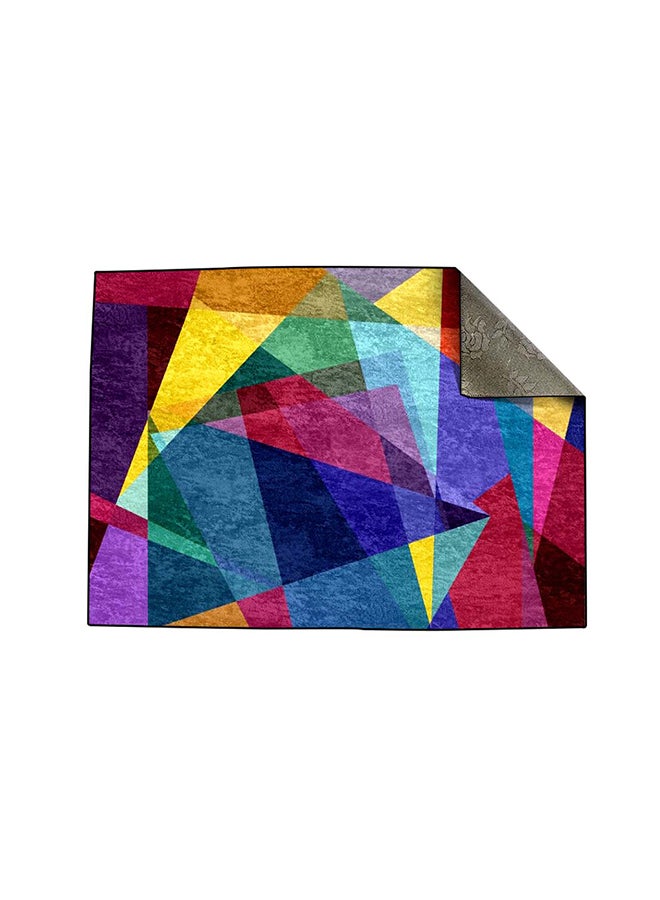 RIZARIES سجادة مركزية هندسية ملونة Abstract Geo - Image 2