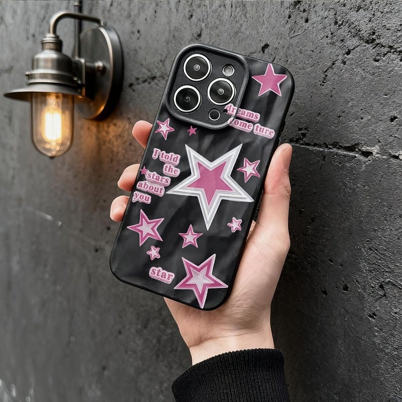 مزيج الألوان 1 تصميم هجين غطاء هاتف بنجوم وأقوال الأحلام لجهاز iPhone 11 Pro Max - Image 1