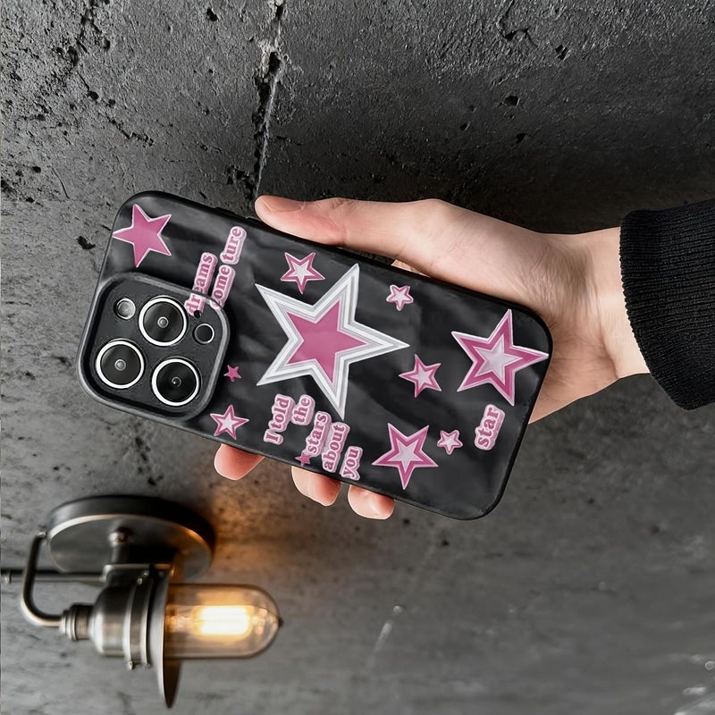 مزيج الألوان 1 تصميم هجين غطاء هاتف بنجوم وأقوال الأحلام لجهاز iPhone 11 Pro Max - Image 4