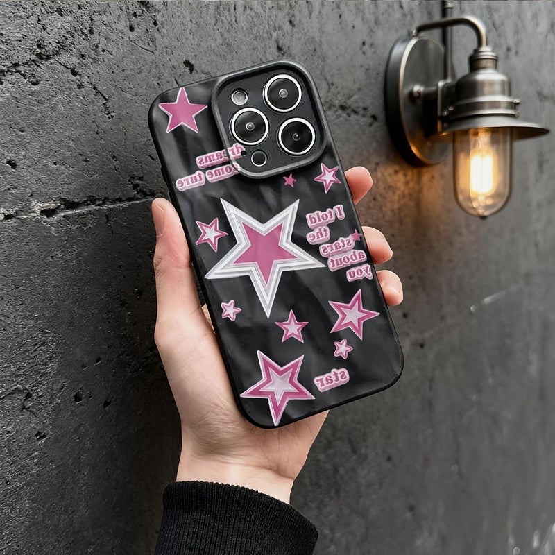 مزيج الألوان 1 تصميم هجين غطاء هاتف بنجوم وأقوال الأحلام لجهاز iPhone 11 Pro Max - Image 2