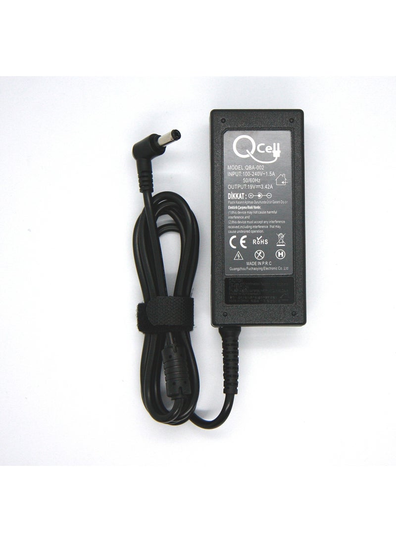 Qcell - Asus Transformer TP500L Toshiba U940-DPS 19V 3.42A Equivalent Adapter - Image 1
