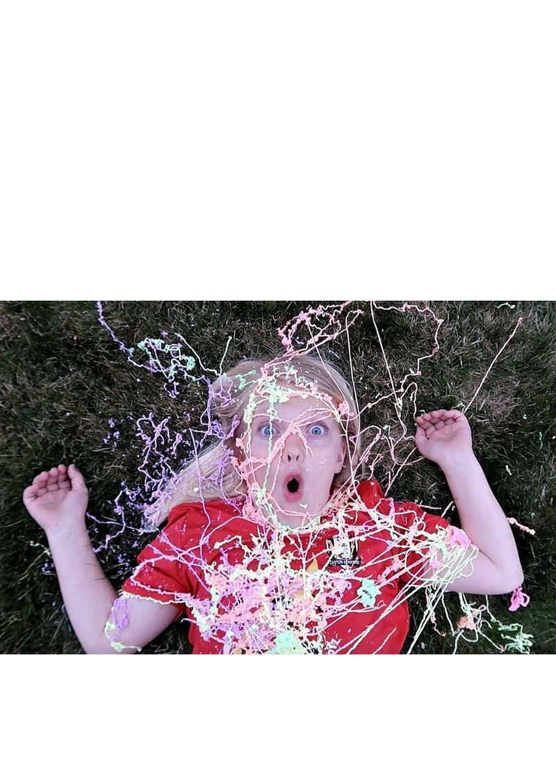 Party Spray Colored String Spray for Party Celebrations and Decorations, Crazy Ribbon Spray Pack of 12 - Image 4