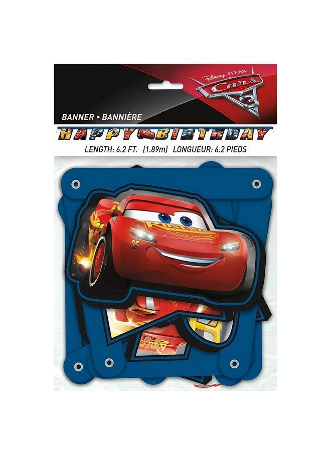 Unique Disney Cars 3 Birthday Jointed Banner - 6.2 Ft, 1 Pc - Image 4