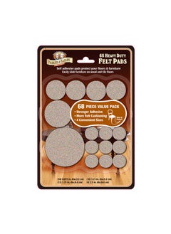 Parker & Bailey Parker And Bailey Felt 68 Pieces Assorted Sizes Oatmeal 