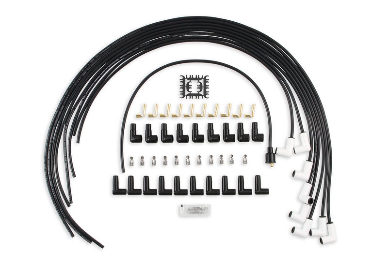 ACCEL 9001C Extreme 9000 Spark Plug Wire Set - Universal - 90 Degree White Ceramic Boots - Image 1