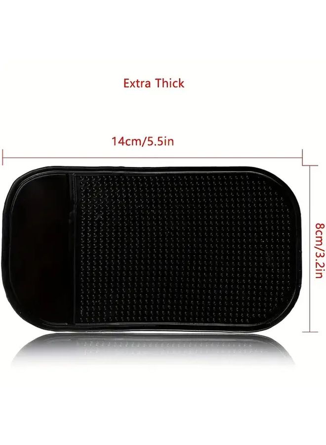 Black Anti Slip Waterproof Car Dashboard Tray 5PCS Easy Clean Universal Fit - Image 2