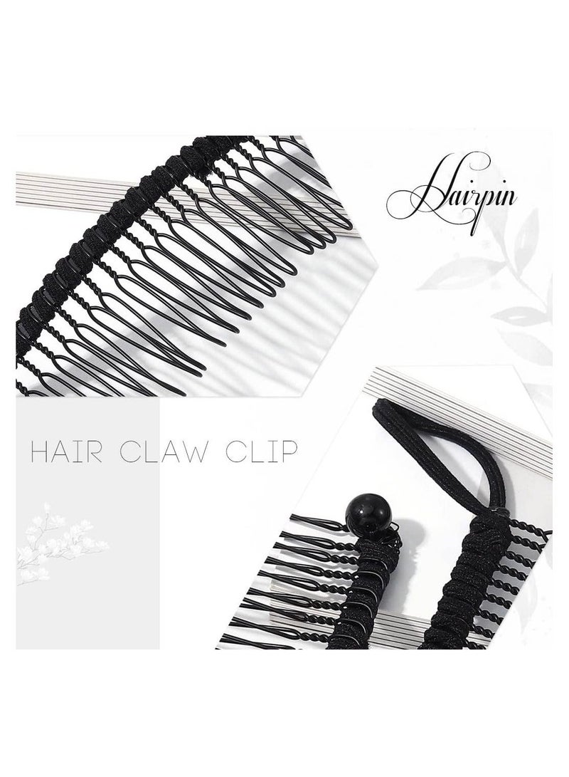 Y&D Stretch Banana Clip, Adjustable Vintage Clip Ponytail Holder, Fish Clips for Thick,Curly,Kinky Hair,Wavy Hair,Ponytail,French Twist, 30 & 40 Tooth, 2Pcs - Image 5