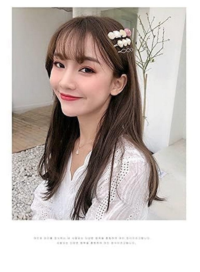 SUN Ring SUNRING Korean Fashion Style Pearl Rhinestone Metal Hair Clips Hair Pin Stylish Hair Accessories Jewellery For Women's And Girls - Image 4