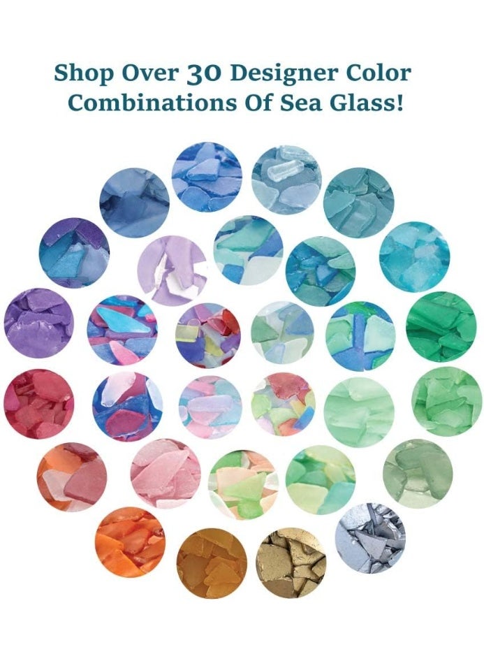 Nautical Crush Trading Sea Glass for Crafts â€“ 11oz Large Assorted Sea Glass Decor, Tumbled Seaglass, Seaglass for Crafts, Beachglass Decor, Nautical Vase Fillers, Coastal Art Supplies - Image 2