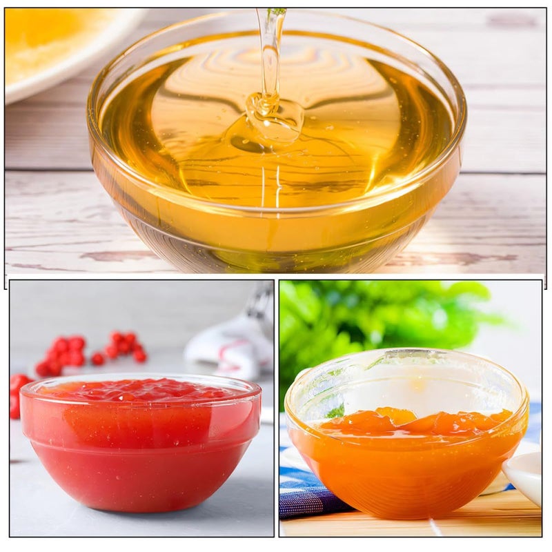 Small Glass Pudding Bowls 3pcs Stackable Dessert Serving Bowls for Sauce and Ice Cream - Image 4