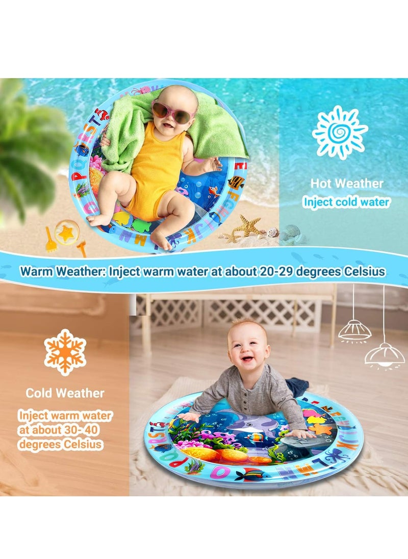Yoawllty Baby Mat, Tummy Time Water Mat, Baby Play Mat Sensory Toys for Early Development Activities Age 3 - 12 Months, Inflatable Premium Play Mat Visual Stimulation Gift for Toddlers  - Image 4
