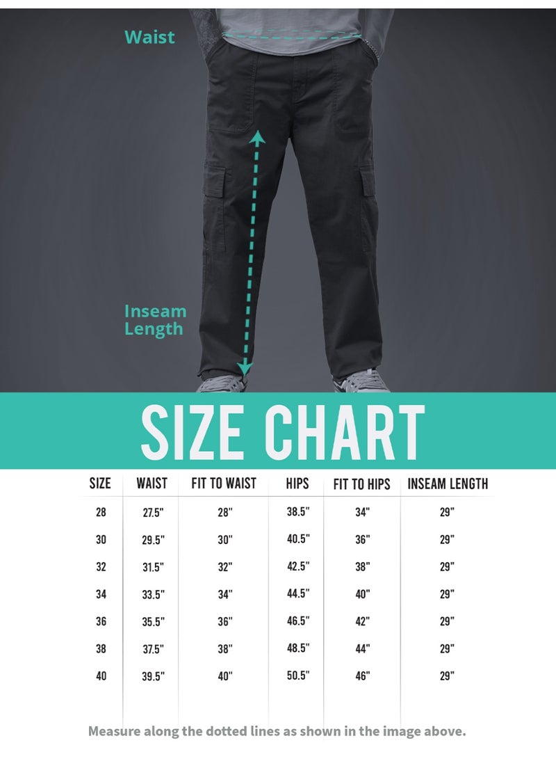 The Souled Store Men Dark Grey Solid Straight Fit Cargo Pants - Image 5