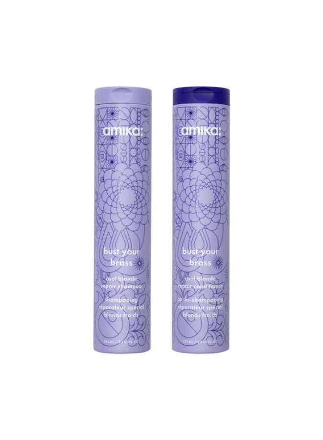 Amika The Bust Your Brass Shampoo & Condtioner Bundle - Image 1