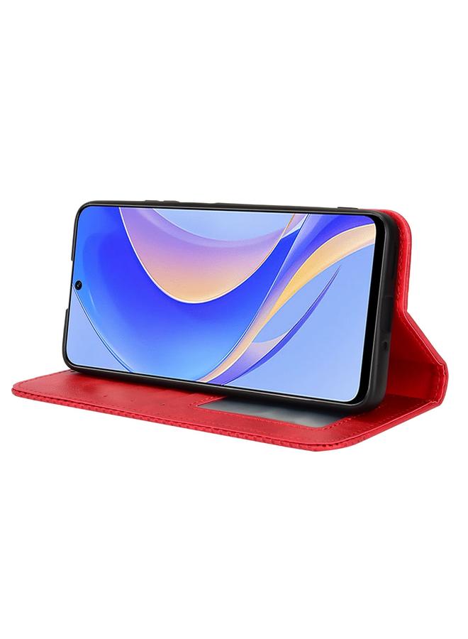 اس-توب جراب لهاتف Huawei nova Y90 مصنوع من الجلد بمشبك مغناطيسي بتصميم كلاسيكي - Image 4