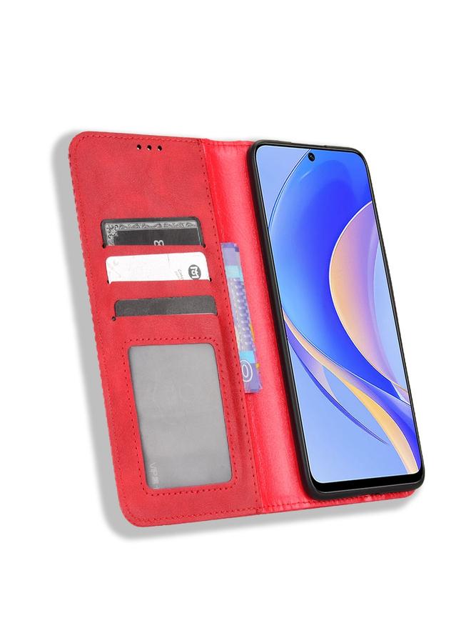 اس-توب جراب لهاتف Huawei nova Y90 مصنوع من الجلد بمشبك مغناطيسي بتصميم كلاسيكي - Image 3