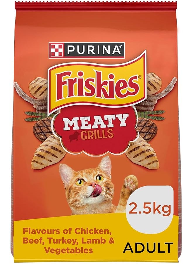 Friskies - Meaty Grill Dry Cat Food 2.5Kg - Image 1