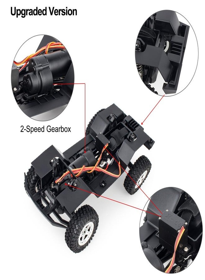 VNUHV 150mm 5.91in Wheelbase Assembled Frame Chassis with 2-Speed Gearbox for 1/18 RC Crawler TRX4M Bronco Defender JJRC C8809 c8801 Part - Image 3