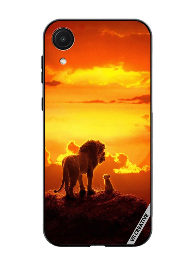 VR CREATIVE Protective Case Cover For Samsung Galaxy A03 Core Lion King Design Multicolour - Image 1