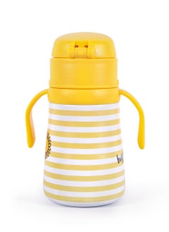 Milk & Moo Milk&Moo Staniless Steel Kids Water Bottle 360ML Bee Viz Viz  - Image 3