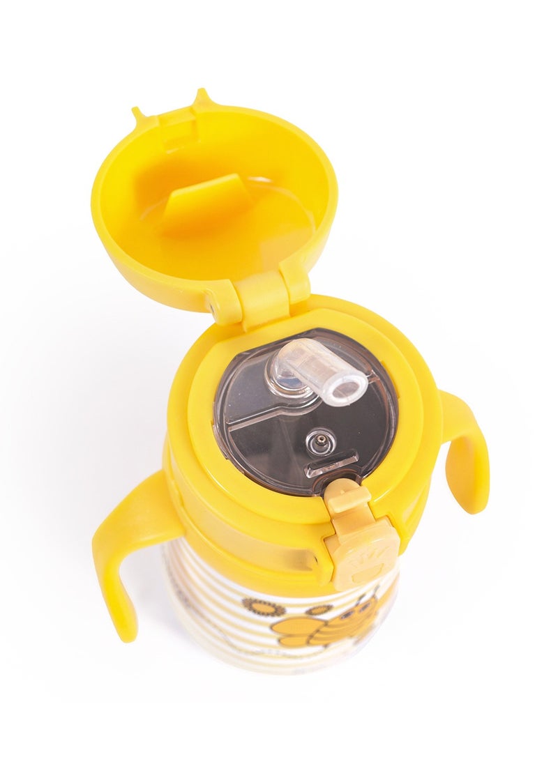 Milk & Moo Milk&Moo Staniless Steel Kids Water Bottle 360ML Bee Viz Viz  - Image 5