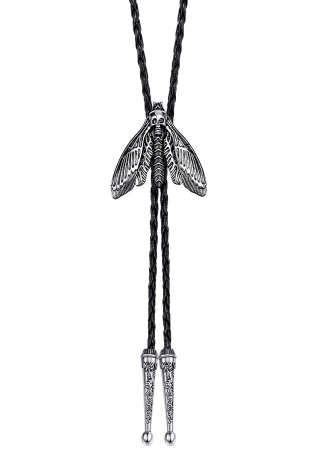 Batiyeer Bolo Tie for Men Western Bolo Tie Cowboy Necktie Accessories Punk Retro Unisex Jewelry for Men Women(Skull) - Image 1