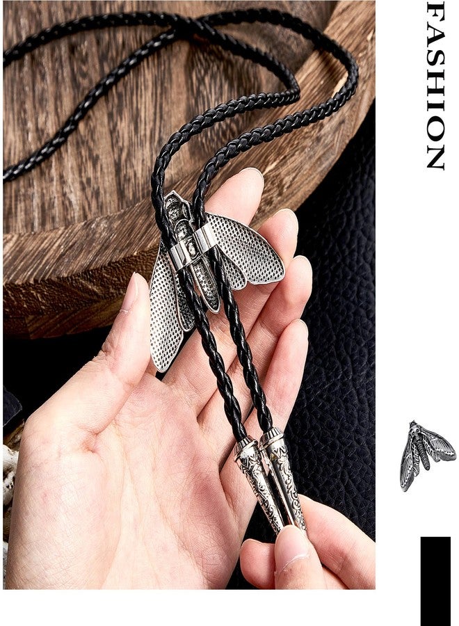 Batiyeer Bolo Tie for Men Western Bolo Tie Cowboy Necktie Accessories Punk Retro Unisex Jewelry for Men Women(Skull) - Image 5