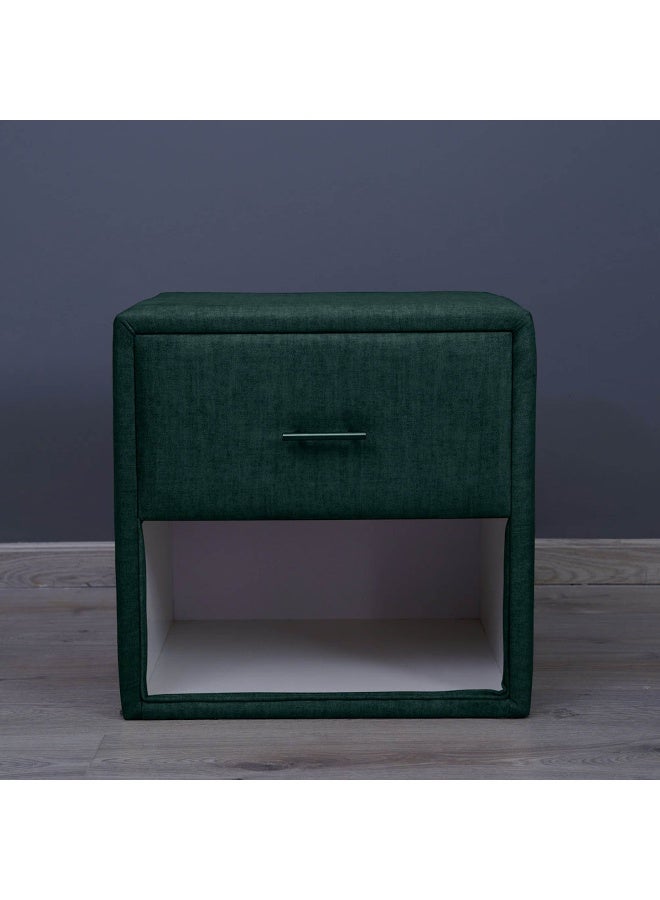 Pan Home Emirates Single Drawer Night Stand-Chanel~Olive Green  - Image 4