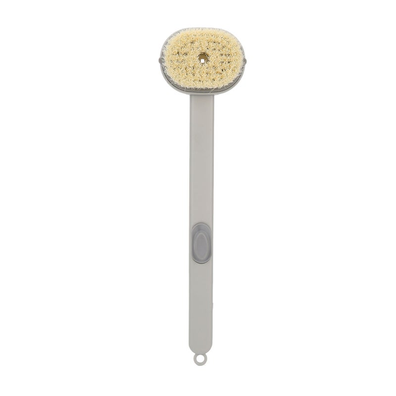 Back Scrubber Body Wash Button Flexible Skin Gently Comfortable Hanging Design Long Handle Rub Bath Brush - Image 1
