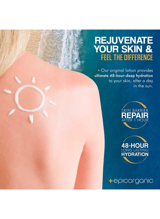 Epic Organicum - After Sun Lotion Sunburn Relief Aloe Vera & Vitamin E Cream Body Lotion & Face Moisturizer Lotion For Dry Skin Itchy Skin Relief Moisturizer Face Cream 8 Oz - Image 1